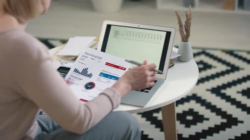 Woman Planning Monthly Budget