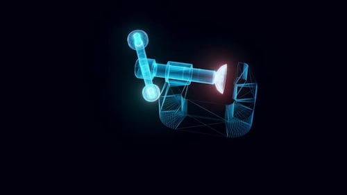 Grampo Hologram Rotating 4k