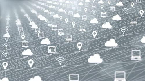 Tecnología de big data, datos y código binario que transmite conectividad.