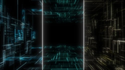 Estructura de líneas digitales (3 clips)