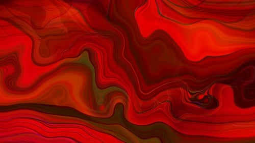 Abstract Red Swirls Liquid Motion Background