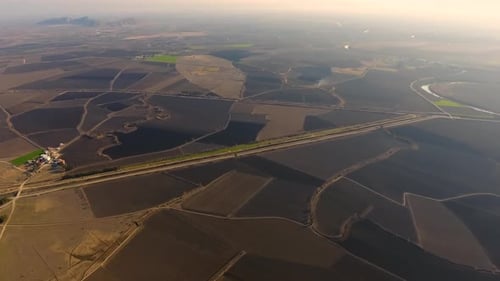 Vast Aluvial Plain and Brown Fields
