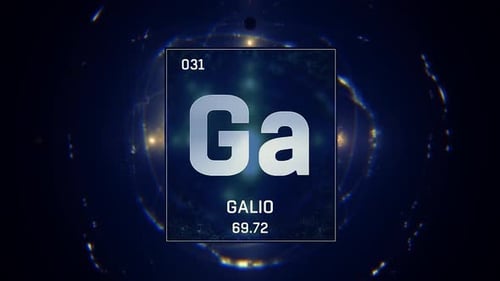 Futuristic Gallium Element Display for Science and Technology