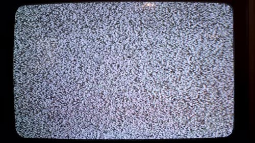 Old Antique Tube Tv Channel Noise Signal