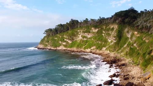 Cantabrian Sea Coast Aerial View, Spain