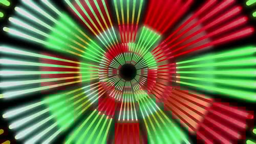 Colorful Neon Tunnel