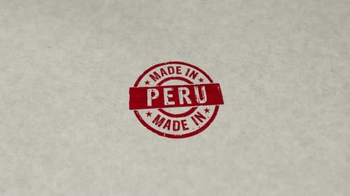 Made in Peru stamp and stamping loop