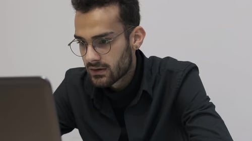 Man Working Computer