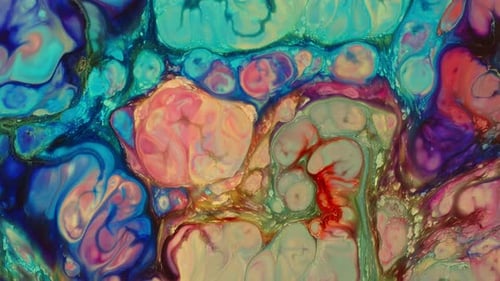 Diffusion de peinture alimentaire abstraite Art 52