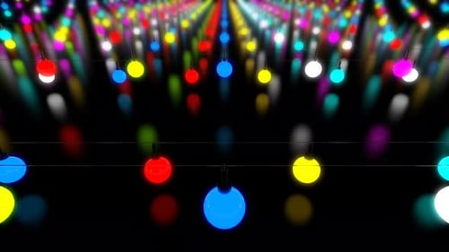 Lights Tunnel Loop 4K