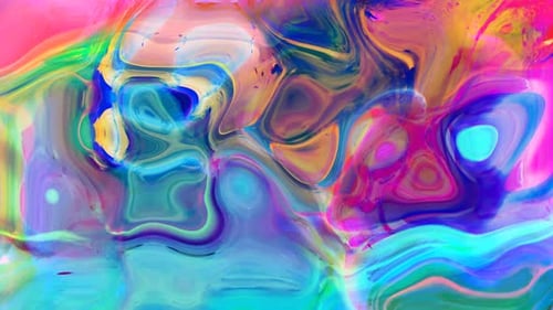 Vibrant Fluid Abstract Motion Background with Morphing Colors