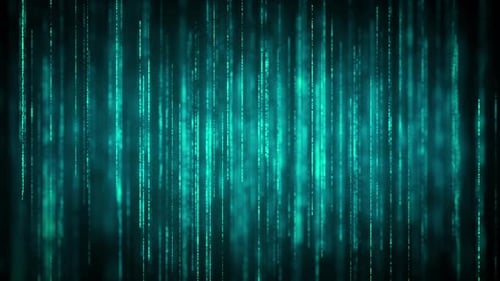 Dark Green Dotted Line Style Technology Concept Background