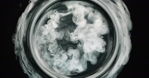 Fluide d'explosion d'encre Splash Grey Smoke Cloud