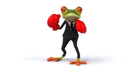 Lustiges Froschboxen