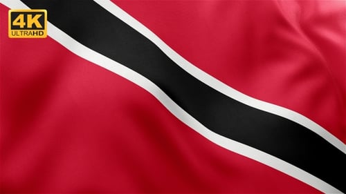 Trinidad and Tobago Flag Waving Animation