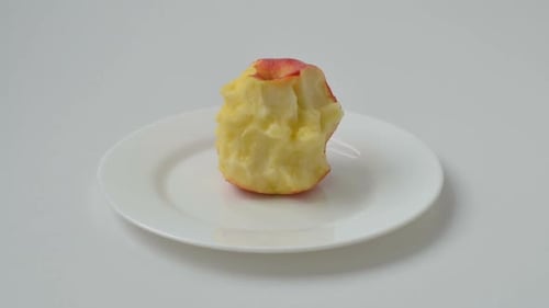 Time-lapse of Apple Being Eaten Down to Core