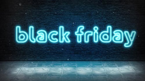 Animated Neon Black Friday Sale Sign