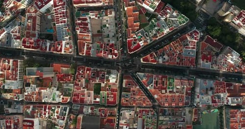 Summer Day Cityscape Aerial Panorama Spain, Tenerife, Santa Cruz De Tenerife.