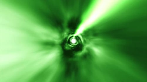 Hyperspace Light Speed Tunnel Color Green