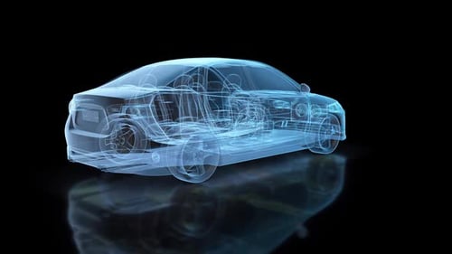 3D Auto-Scannen Hud Hologramm V2 Hd