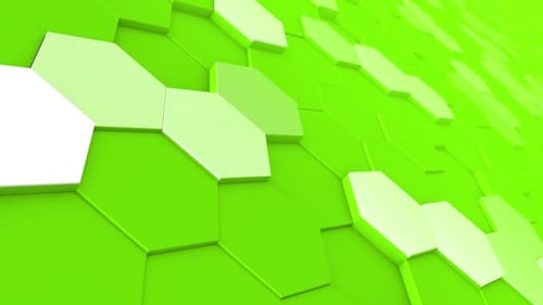 Grüner moderner sechseckiger Hintergrund