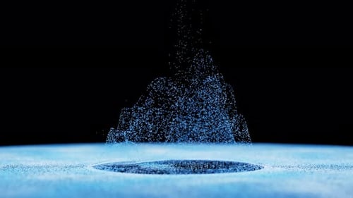 Wave particles Background