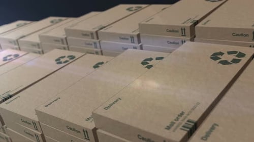 Delivery box pack production loopable seamless