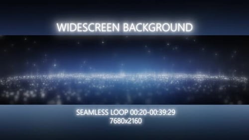 Elegant Sparkling Particle Light Widescreen Background Loop
