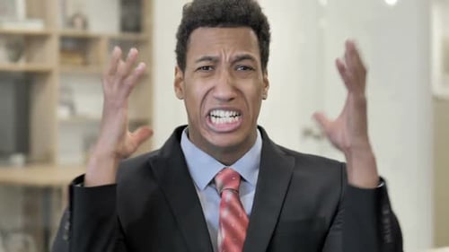 Young Adult Man Expressing Frustration