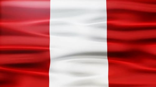Peru Flag Waving