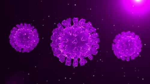 Coronavirus-Infektiöser Covid-19-Hintergrund Seamless Loop V12