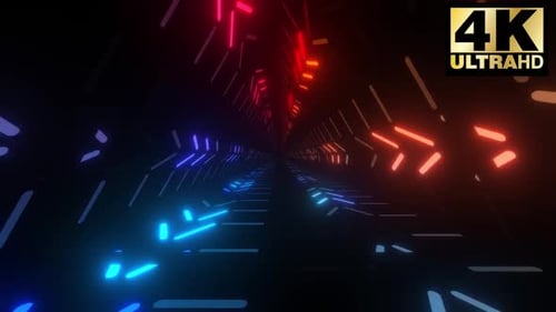 3 Colorful Triangular Neon Tunnel Pack