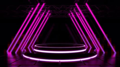 Bucle de escenario rosa