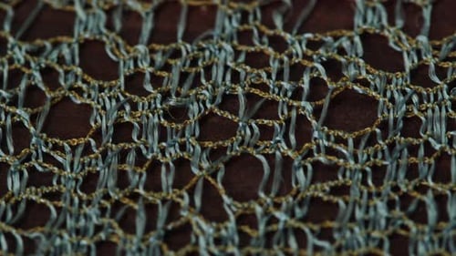 Lace White Fabric Closeup