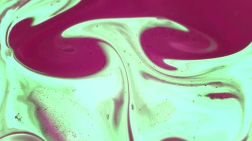Abstract Liquid Turquoise and Pink Swirl