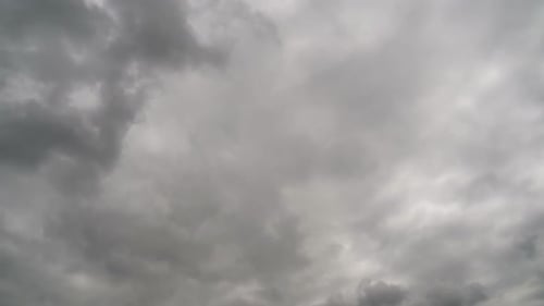 Storm Clouds Are Moving in Sky, Timelapse.