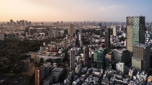 time lapse of Tokyo city, Japan