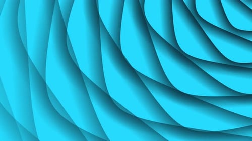 Fantasy Cyan Color Shiny Geometric Smooth Wavy Background