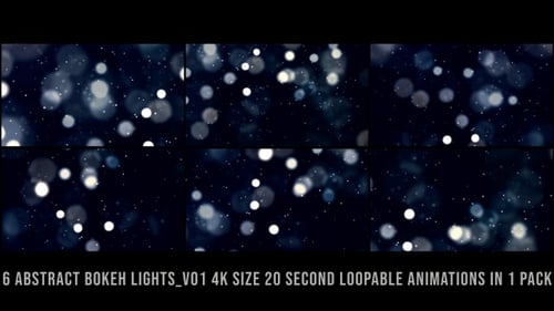 Floating Bokeh Lights and Twinkling Particles Background