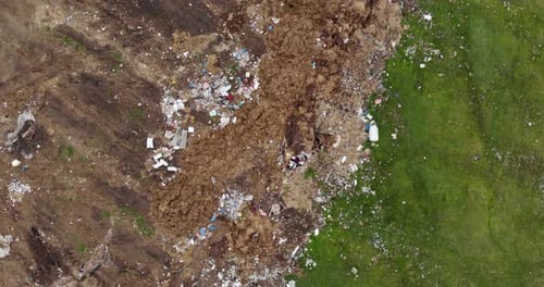 Trash And Garbage On The Field