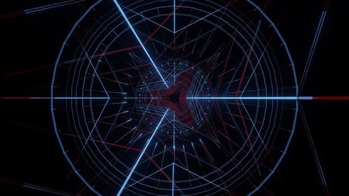 Nahtlose Muster in einer
Kaleidoskopsequenz. Mehrfarbiger Animationsgrafik-Hintergrund