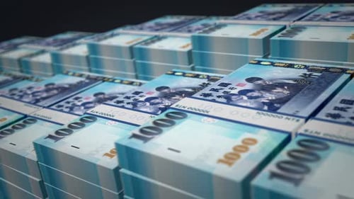 El crecimiento del paquete de billetes en dólares taiwaneses aumenta