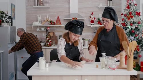 Christmas Baking With Family at Home