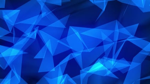 Abstract Blue Geometric Plexus Background Animation