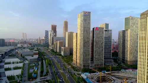 Nanjing City, Jiangsu Province, urban construction landscape
