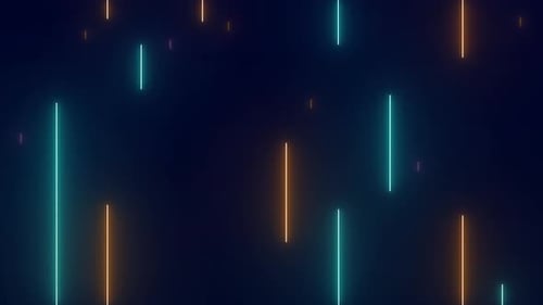 Dynamic Abstract Neon Glowing Lines Background Loop