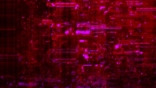 Violet Red HUD Cyber Glitch Background Loop