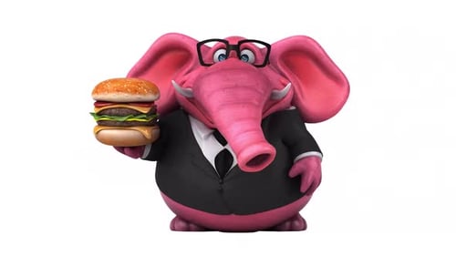 Lustiger Elefant - 3D-Animation