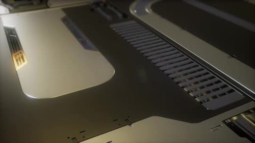 Sci-Fi-Metallhintergrund