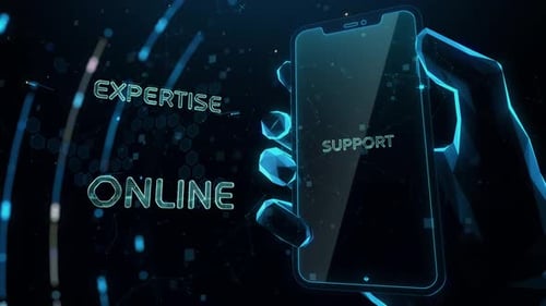 Futuristic Corporate Digital Marketing and Consulting Text Reveal